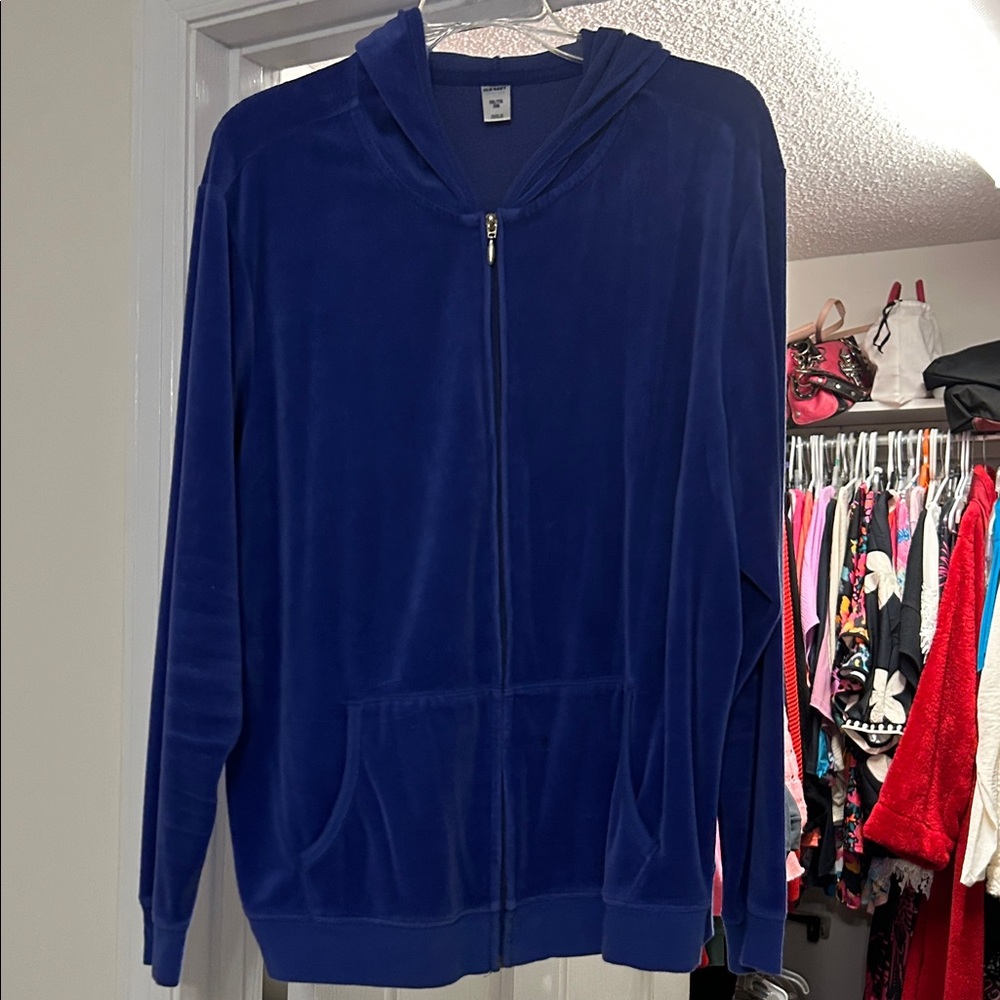 Old Navy Blue Zip-Up Hoodie — GENTLY USED!